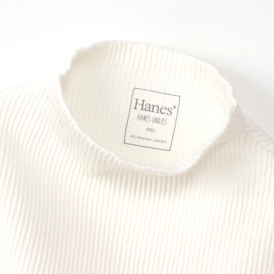 ウィメンズ リブハイネック 20FW Hanes UNDIES ヘインズ(HW4-S502)