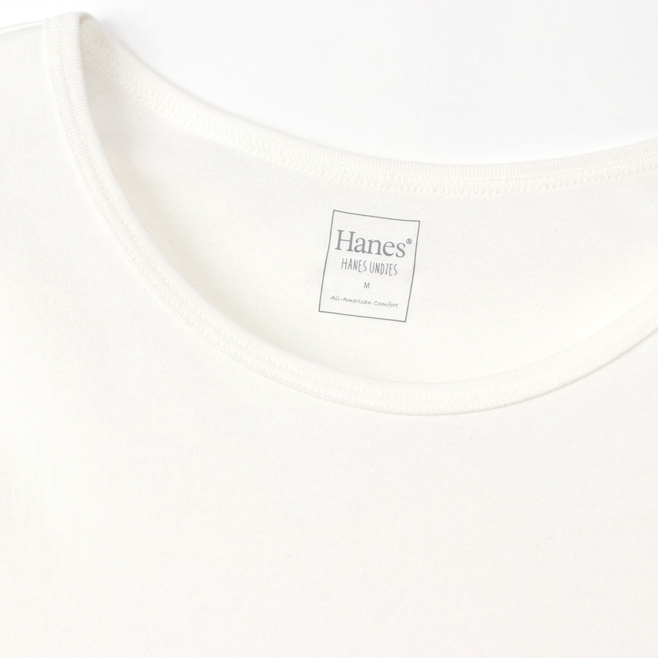 ウィメンズ Warm-T クルーネック 20FW Hanes UNDIES Plus+ ヘインズ(HW4-S504)