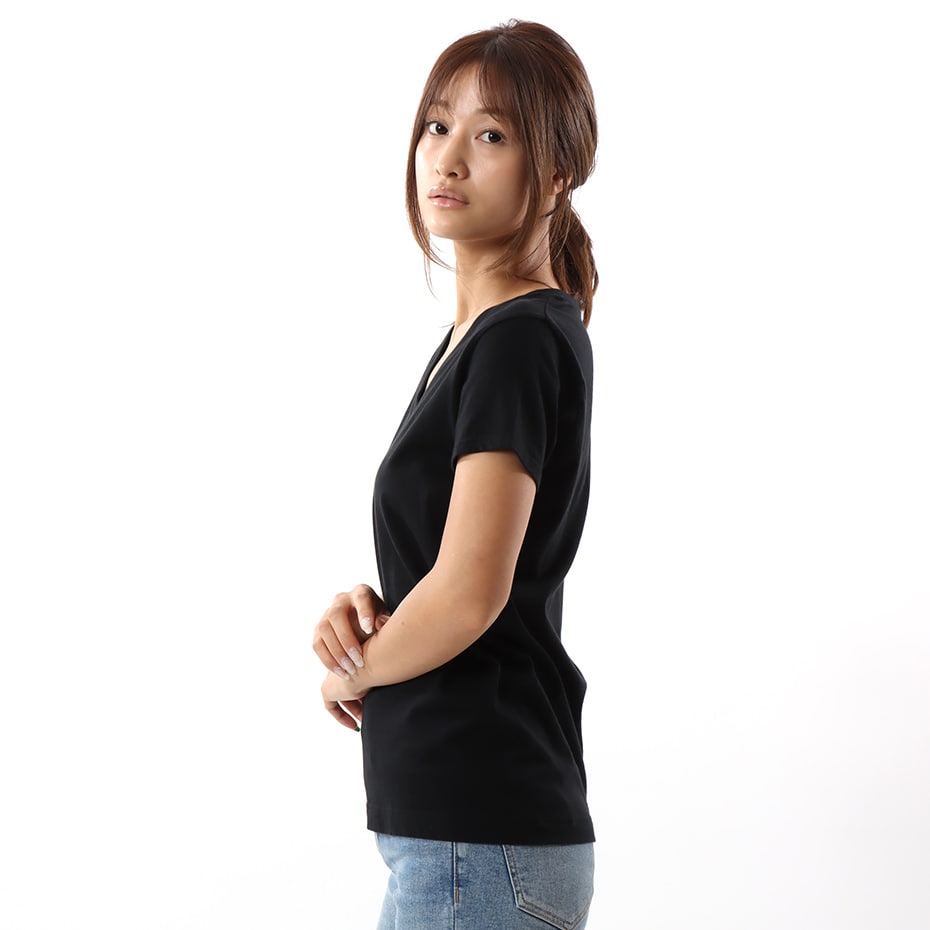 ウィメンズ ジャパンフィット【2枚組】VネックTシャツ 5.3oz 19FW Japan Fit for HER ヘインズ(HW5325)