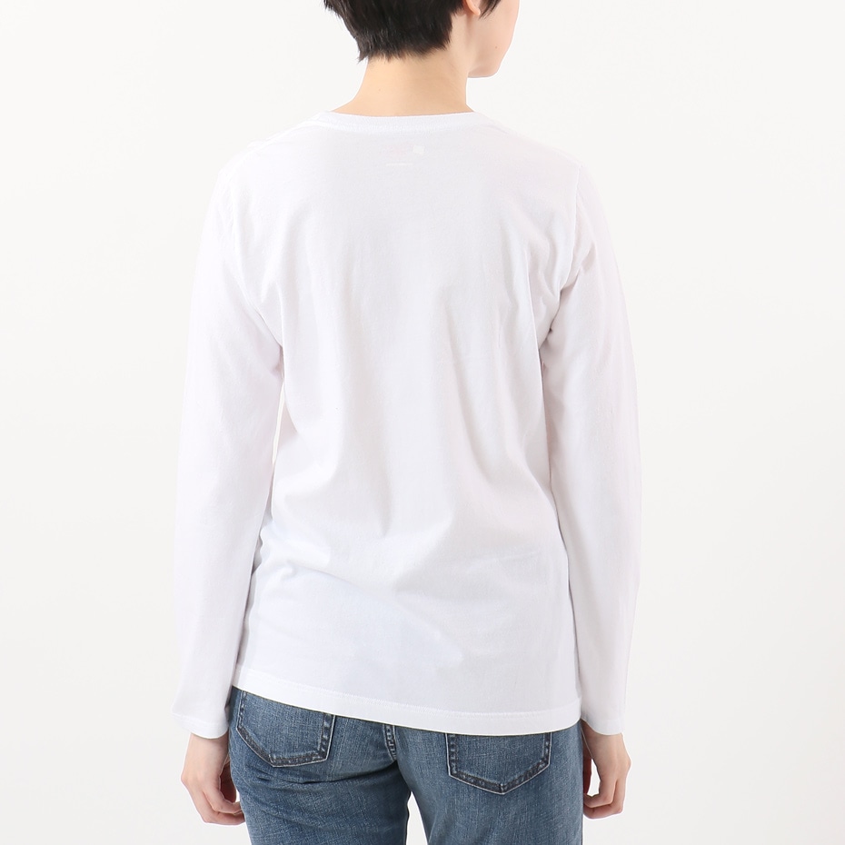 ウィメンズ ジャパンフィット【2枚組】クルーネックロングスリーブTシャツ 5.3oz 20FW Japan Fit for HER ヘインズ(HW5440)
