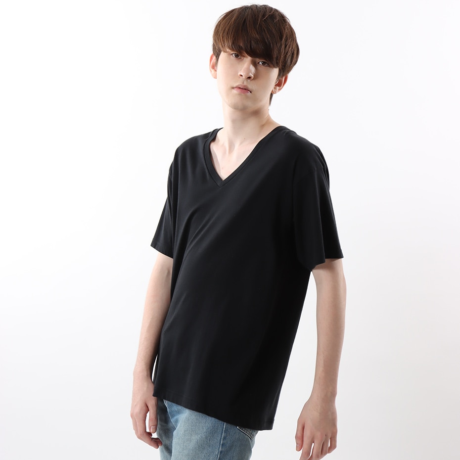 ジャパンフィット【2枚組】VネックTシャツ 5.3oz 19FW Japan Fit ヘインズ(H5325)