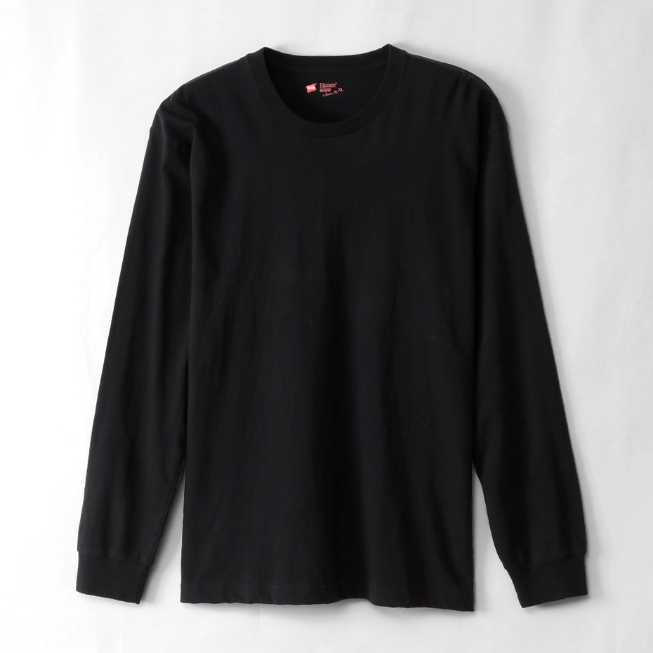 ジャパンフィット【2枚組】クルーネック長袖Tシャツ 18FW Japan Fit ヘインズ(H5420)