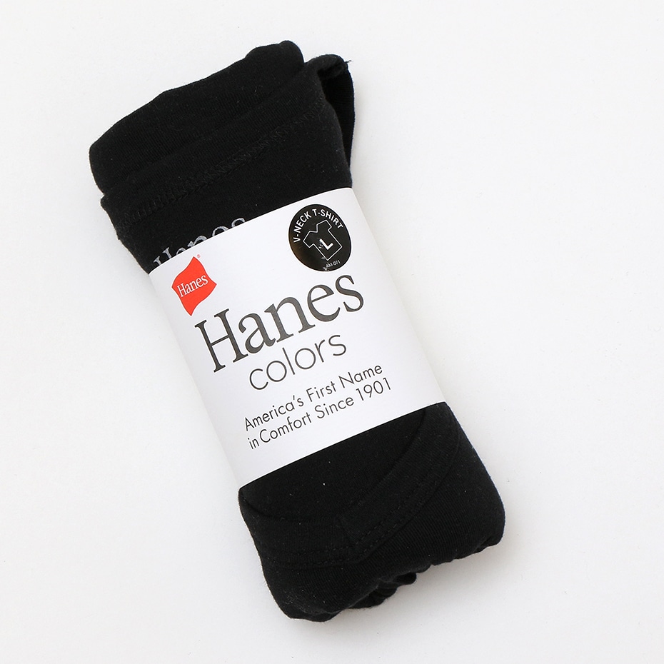 VネックTシャツ Hanes colors ヘインズ (HM1-P102)