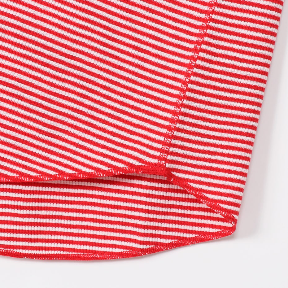 ボーダーワッフルTシャツ 20SS Hanes colors ヘインズ(HM1-R102)
