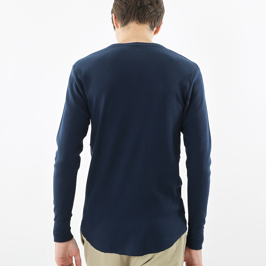 サーマルヘンリーネックロングスリーブTシャツ 17FW ヘインズ(HM4-G503)