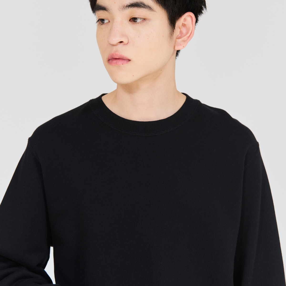 Hanes SWEATS KURO �N���[�l�b�N�X�E�F�b�g�V���c