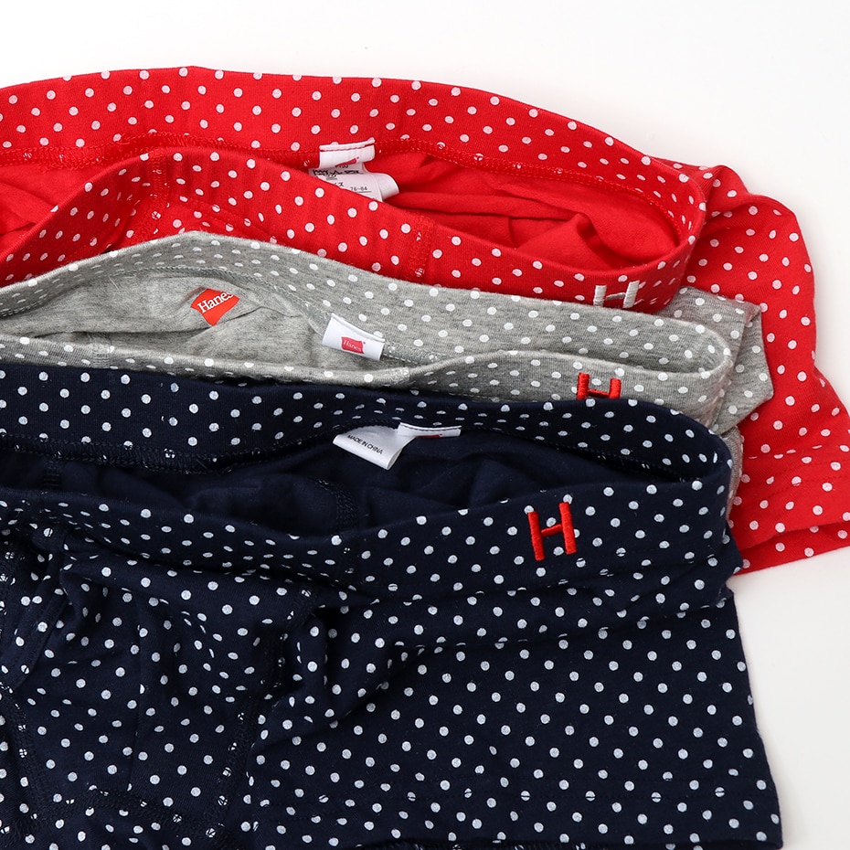 モダール混 Dot柄ボクサー 19SS【春夏新作】Hanes H ヘインズ(HM6-P152)