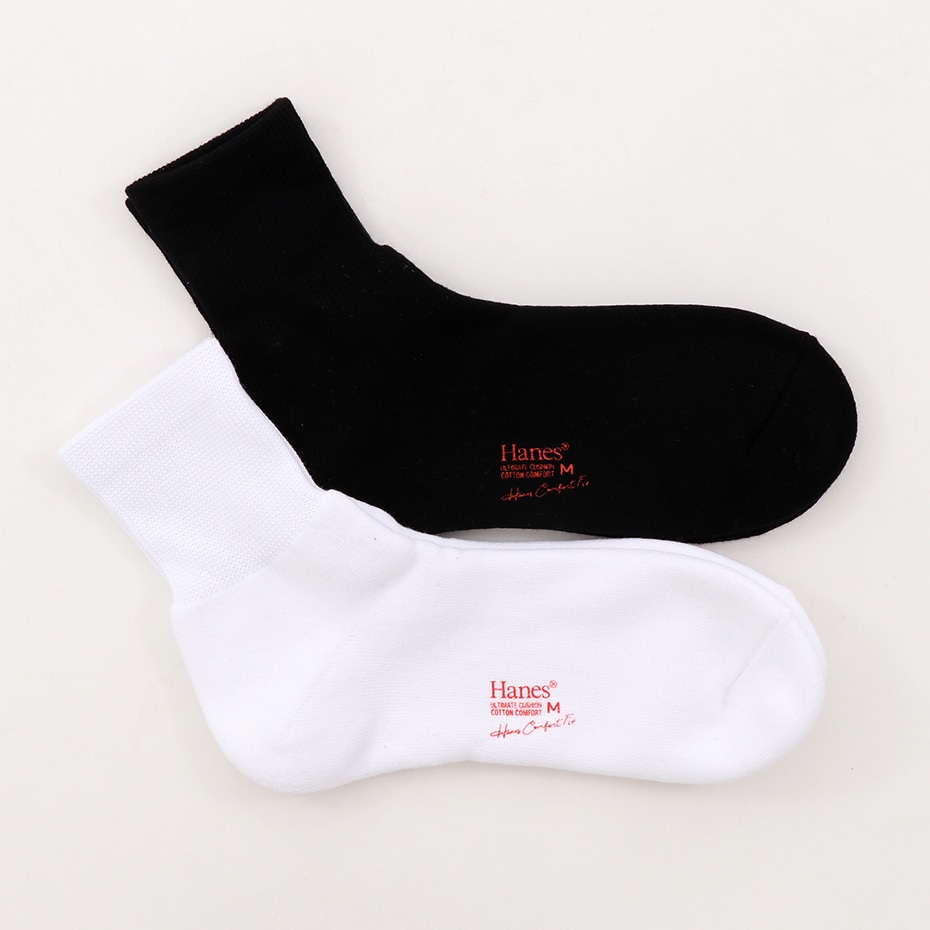 2足組 ロークルーソックス COMFORT FIT【フルパイル】 20FW ヘインズ(HMSBP101)