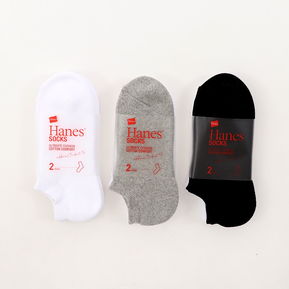 2足組 スニーカーインソックス COMFORT FIT【フルパイル】 ヘインズ(HMSBP402)