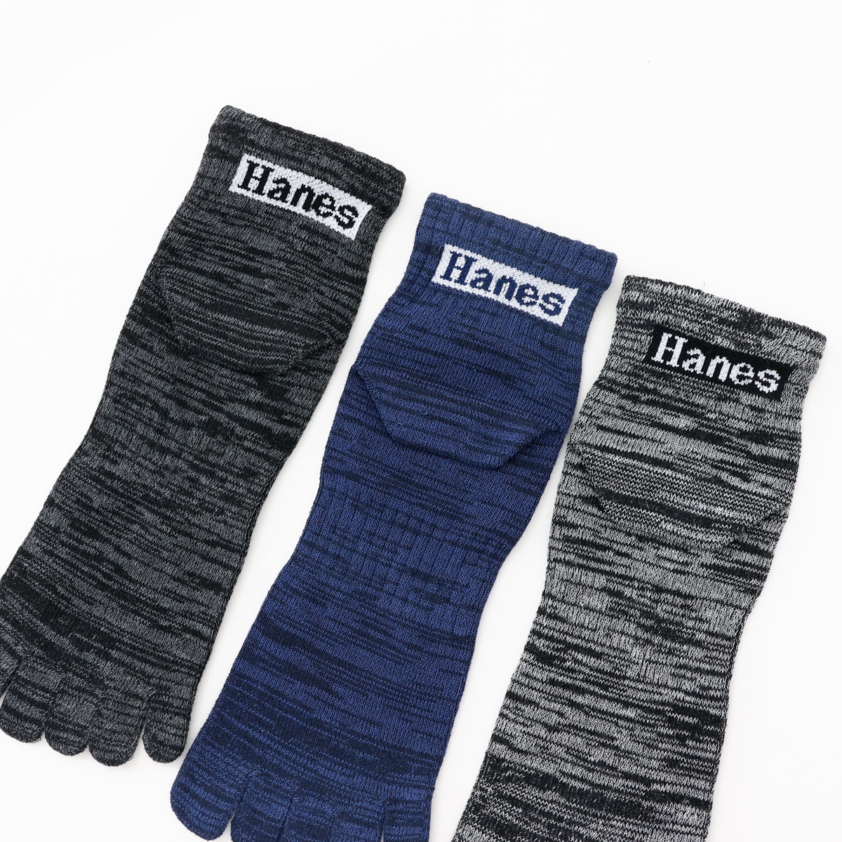 3足組 ショートレングスソックス【ノンパイル】25SS ヘインズ(HMSCB301)