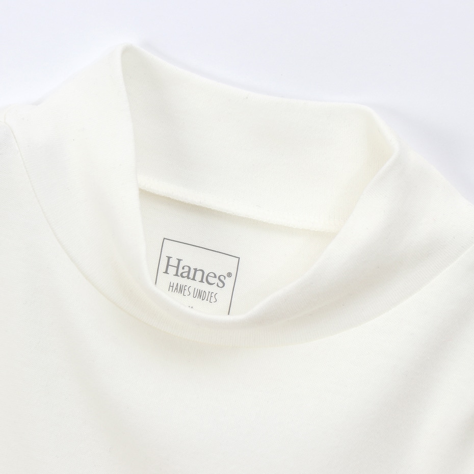 ウィメンズ スウェード ニット モックネック 19FW Hanes Undies ヘインズ(HW4-Q512)