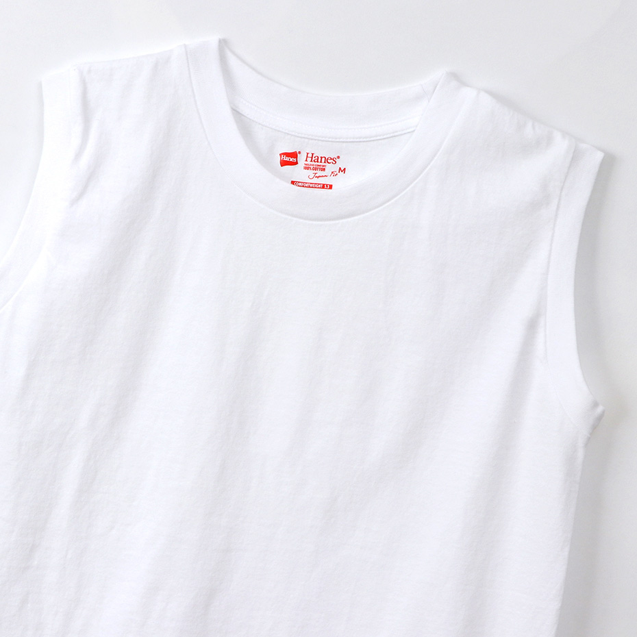 ウィメンズ ジャパンフィット【2枚組】スリーブレスTシャツ 5.3oz 20FW Japan Fit for HER ヘインズ(HW5327)