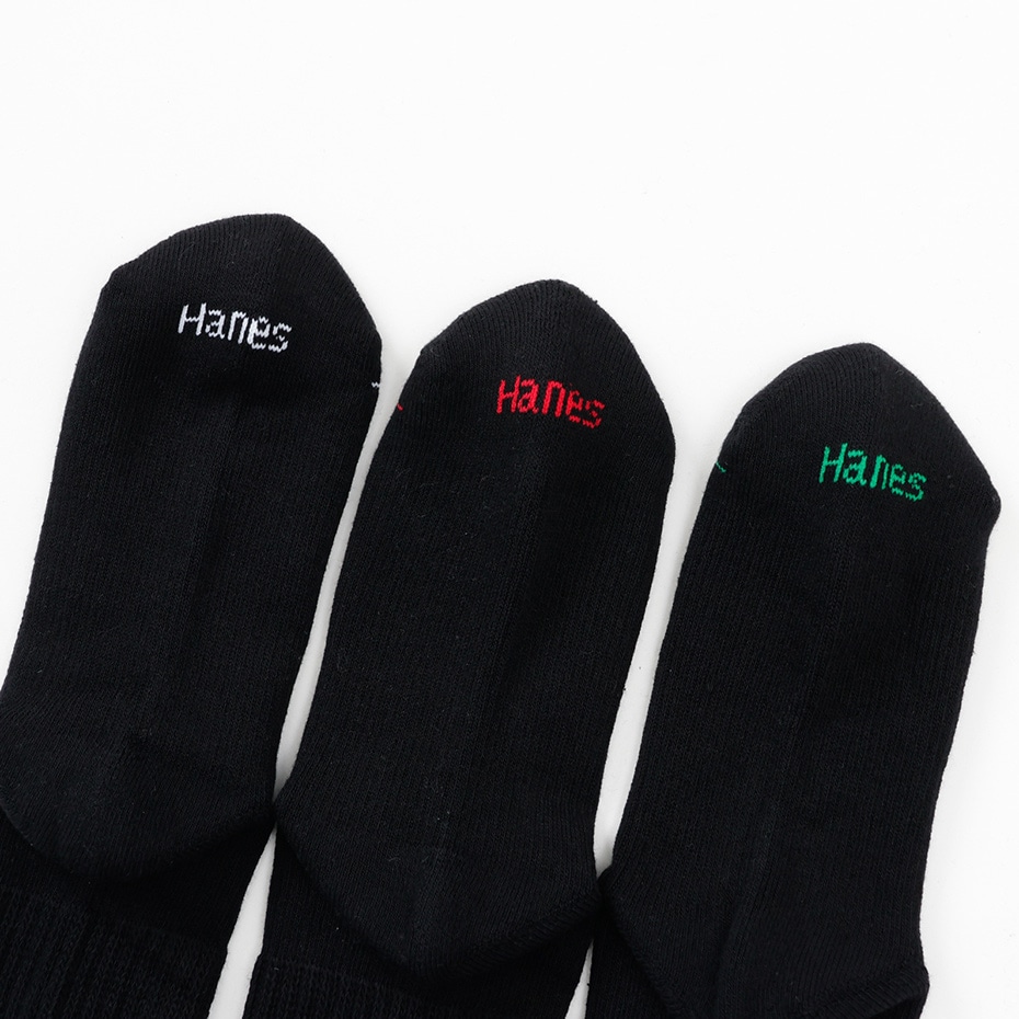 ウィメンズ 3足組 Hanes originalsロークルーソックス by THE DODO JEAN【ハーフパイル】25FW ヘインズ(HWSCC001)