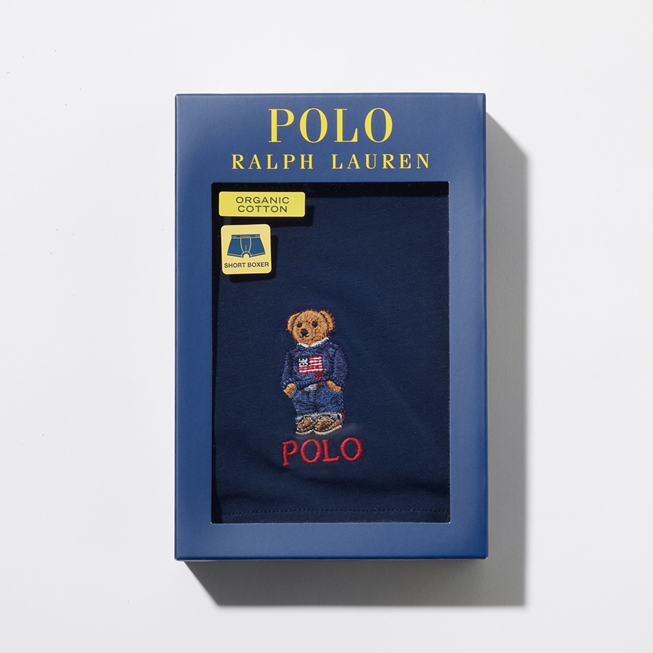 ショートボクサーブリーフ コアフラッグセーターベア刺繍 25FH ポロ ラルフ ローレン【前閉じ】(RM3-B113S)