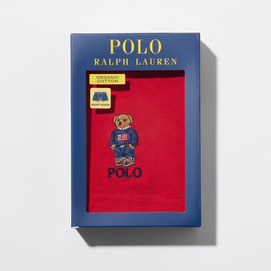 ショートボクサーブリーフ コアフラッグセーターベア刺繍 25FH ポロ ラルフ ローレン【前閉じ】(RM3-B113S)