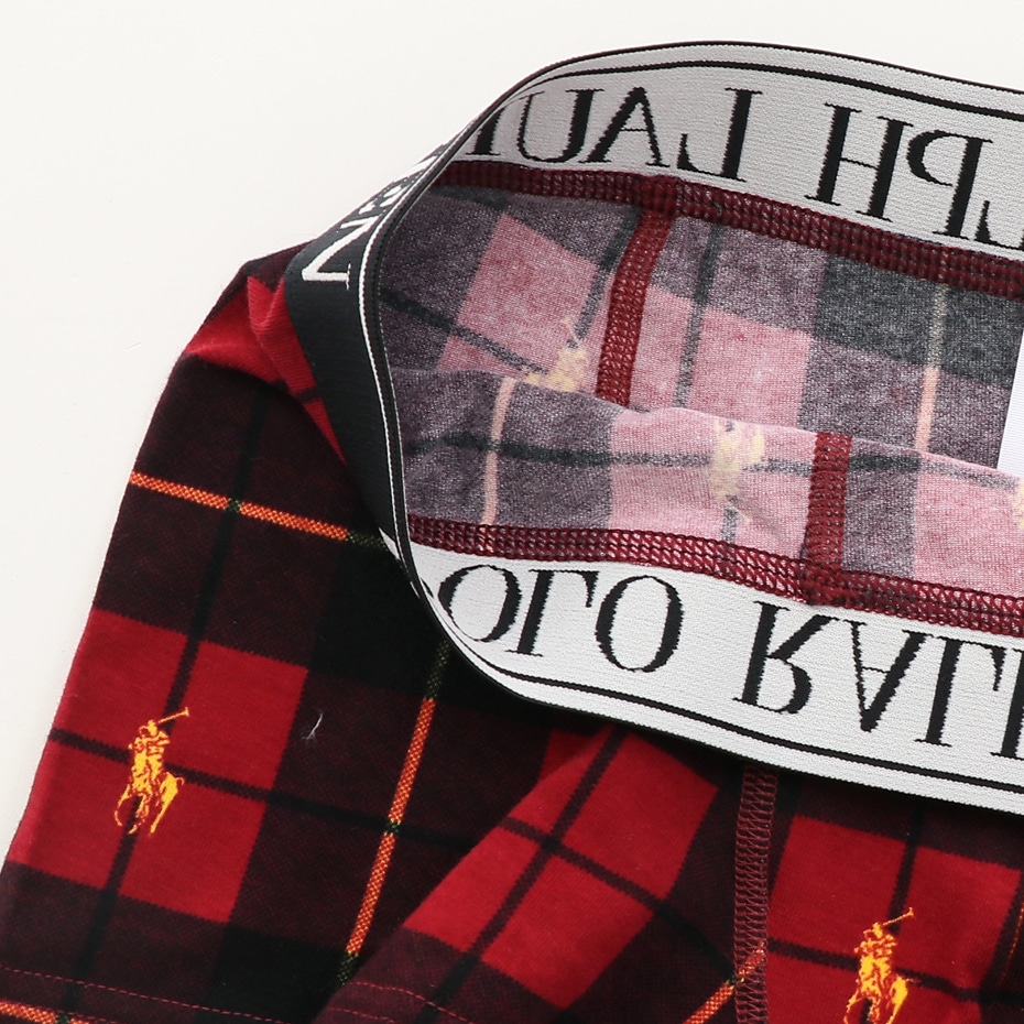 Check Print ローライズ ボクサーブリーフ 20FW ポロ ラルフ ローレン【前閉じ】RM3-S301L)