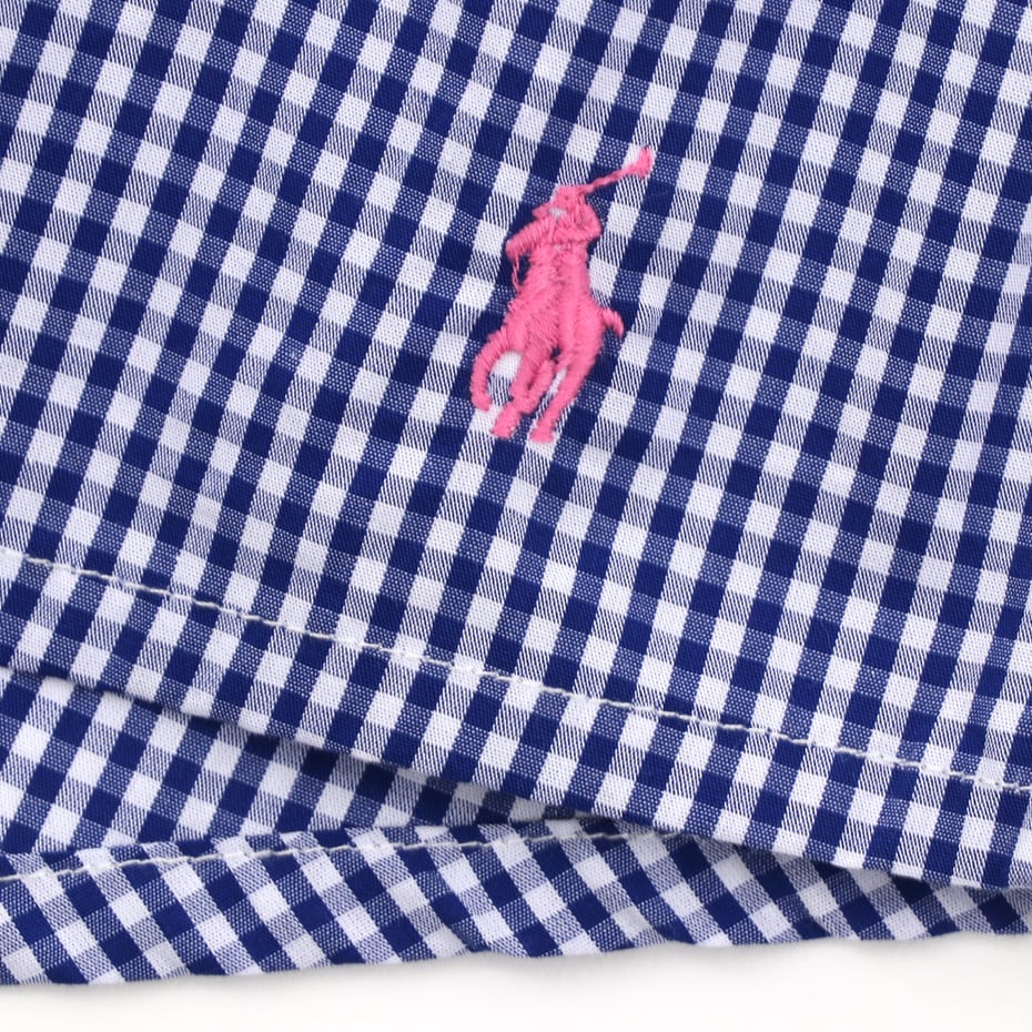 Blue Mini Gigham トランクス 20SS ポロ ラルフ ローレン【前開き】(RM4-Q301)