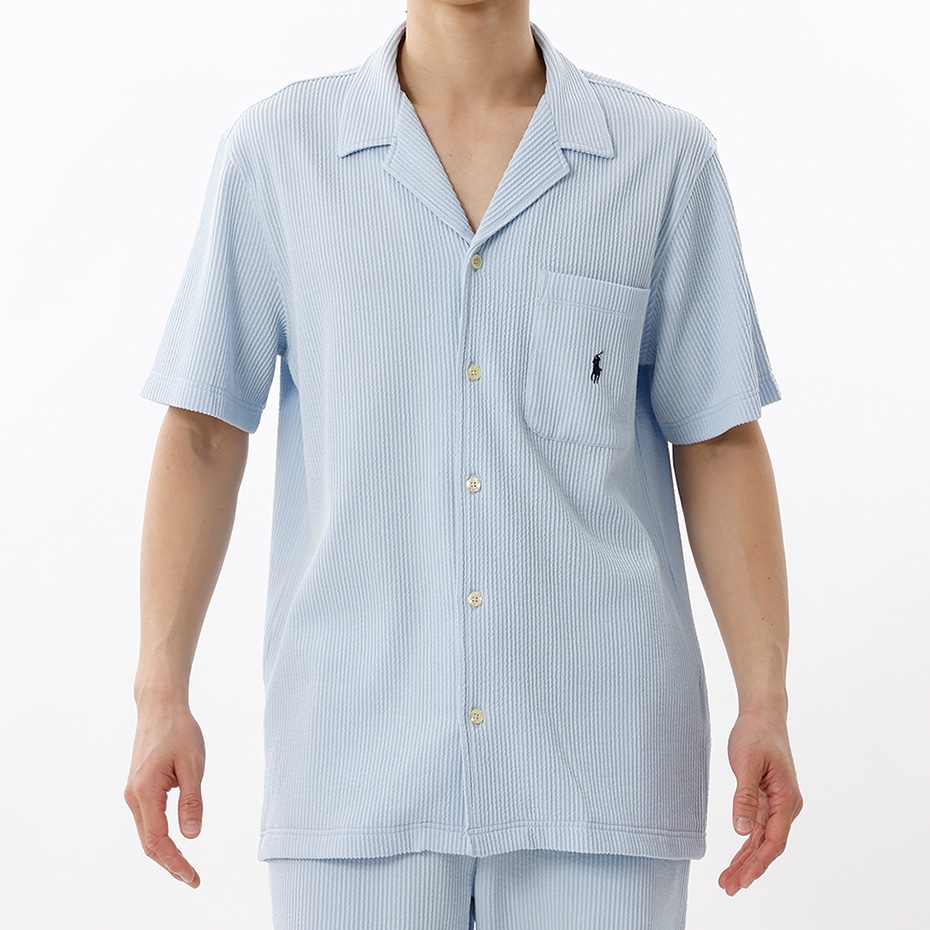 ニットシアサッカー PJトップ 25SS ポロ ラルフ ローレン (RM8-B208)