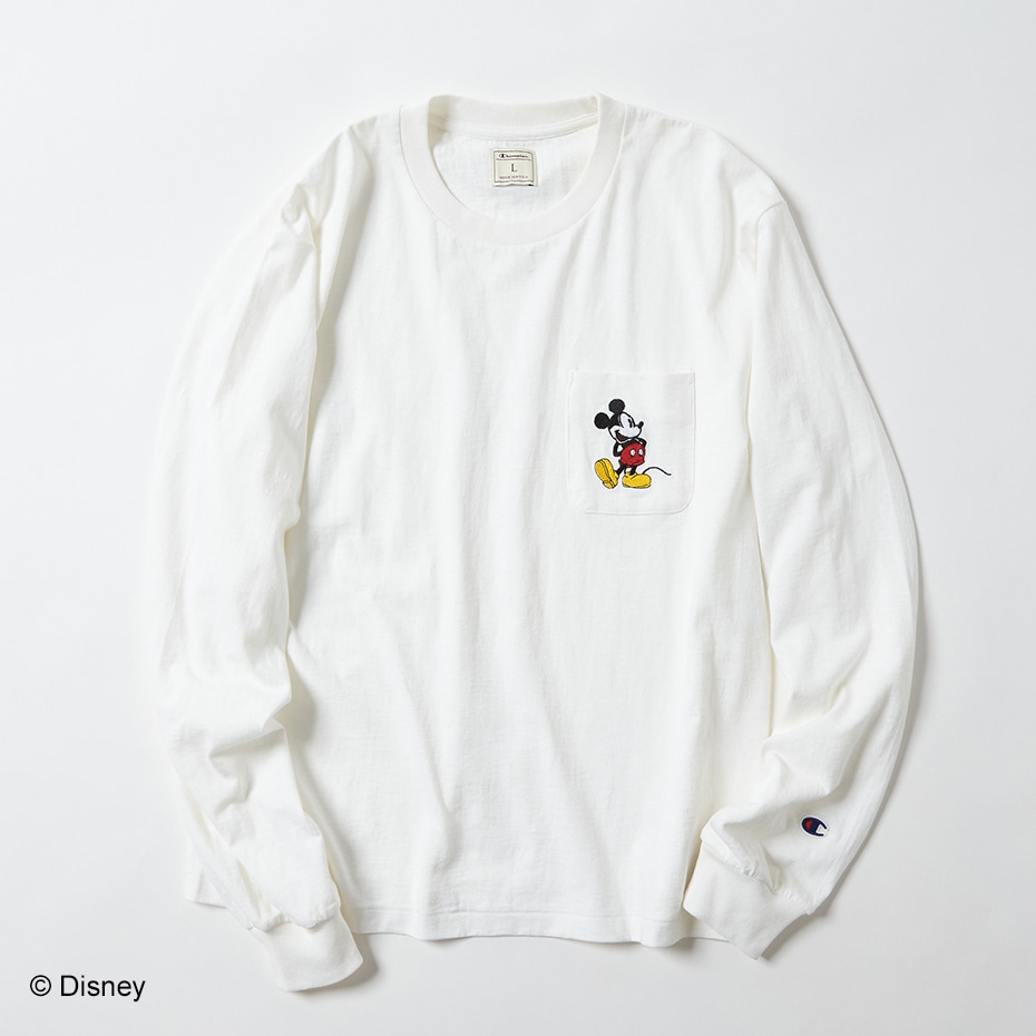 Disney ロングスリーブtシャツ オフホワイト チャンピオンの公式通販サイト