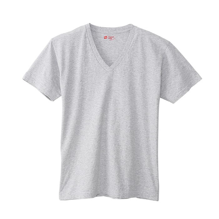 ジャパンフィット【2枚組】VネックTシャツ 18FW Japan Fit ヘインズ(H5125)