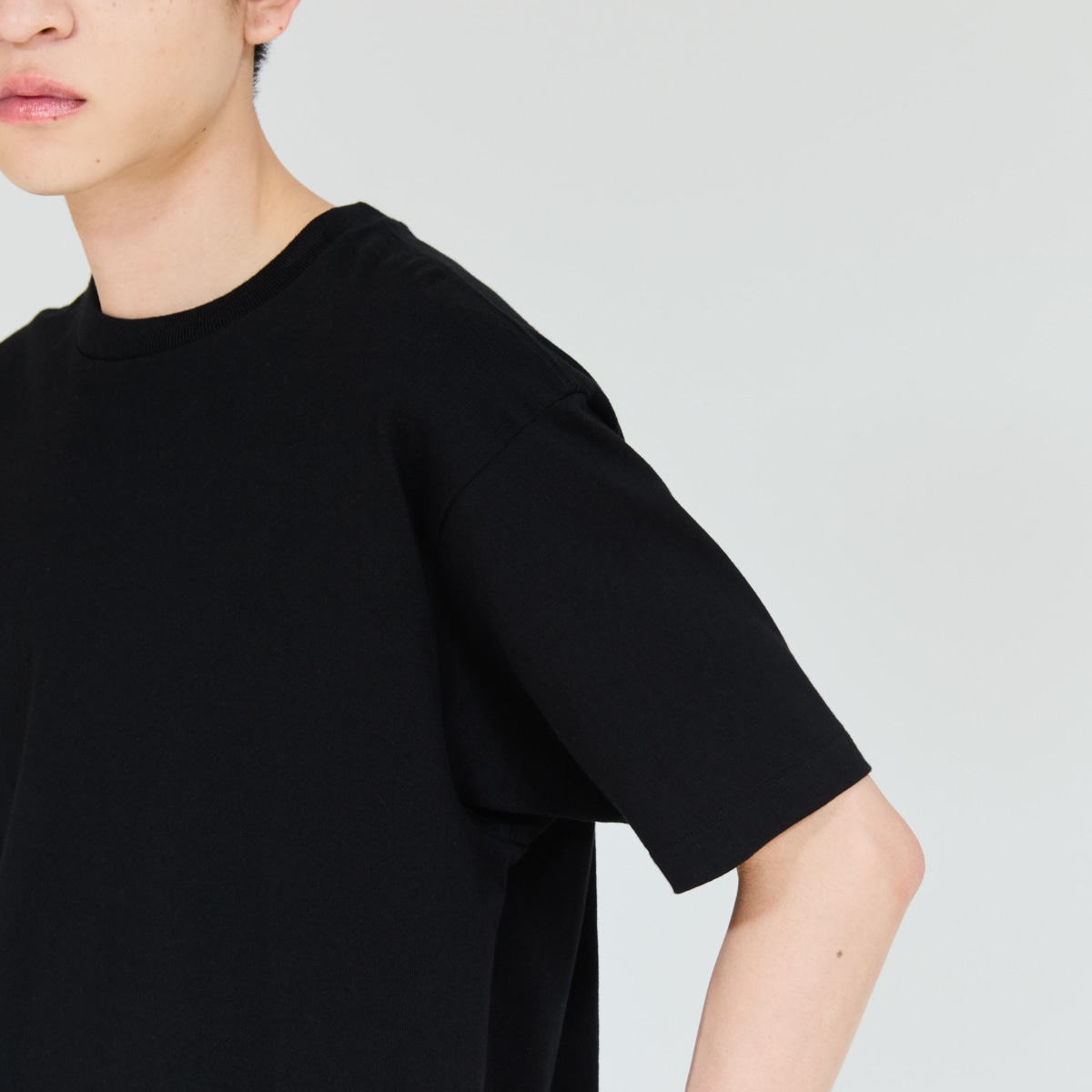 2P Hanes T-SHIRTS KURO �N���[�l�b�NT�V���c