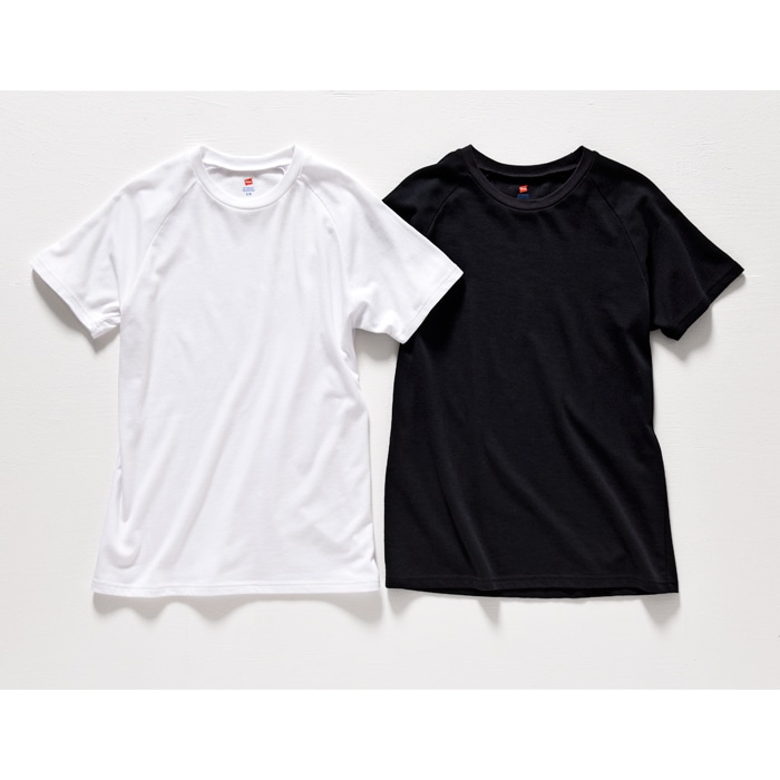 クルーネックラグランTシャツ 17FW Two Layer ヘインズ(HM1-L501)
