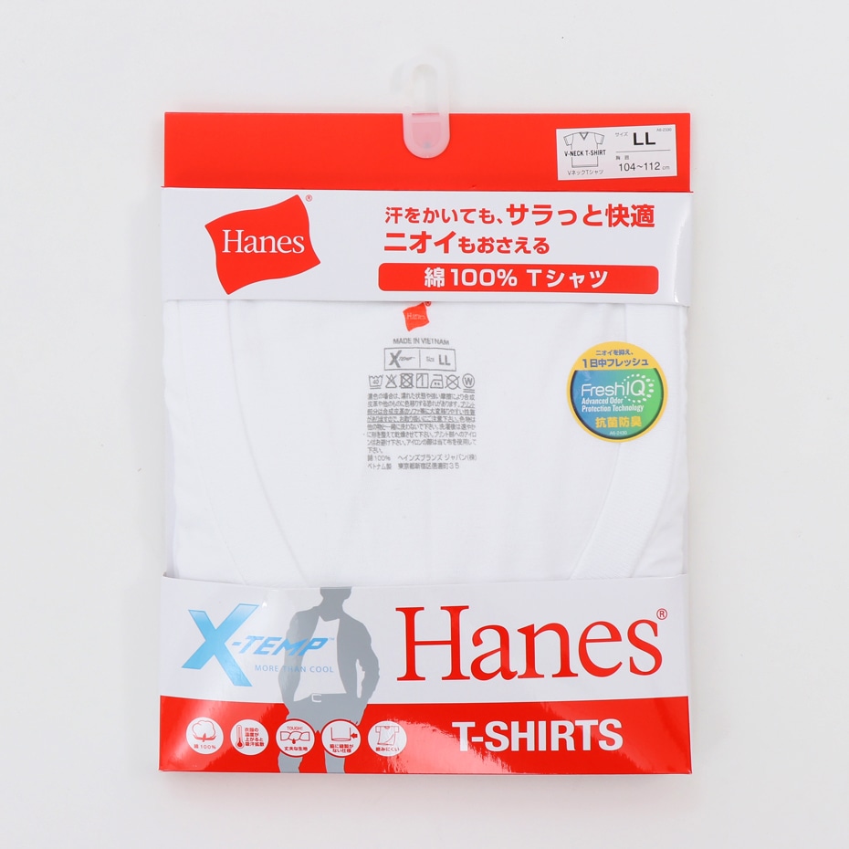 X-TEMP VネックTシャツ 19FW ヘインズ(HM1EM202)