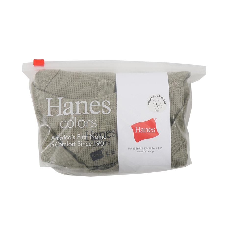 ワッフルタンクトップ 20SS Hanes colors ヘインズ(HM3-R101)