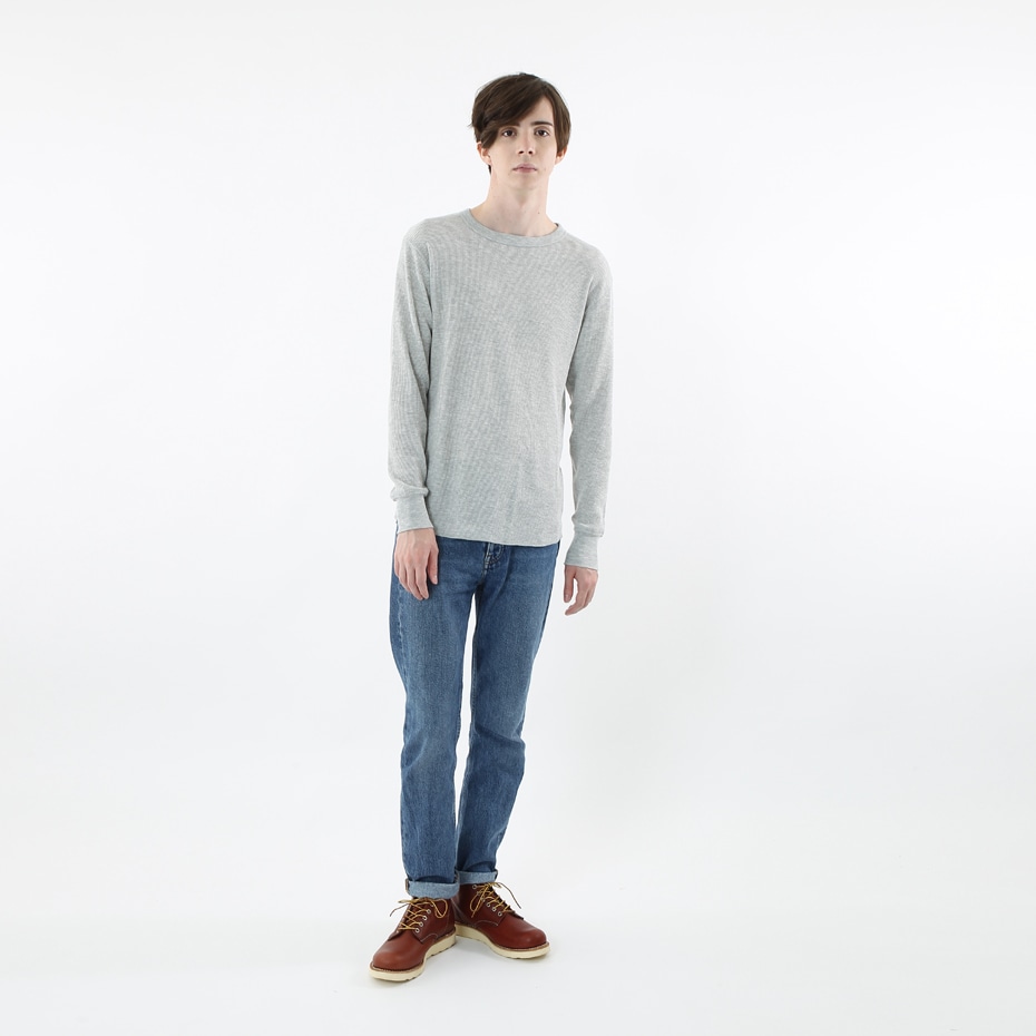サーマルクルーネックロングスリーブTシャツ 17FW ヘインズ(HM4-G501)
