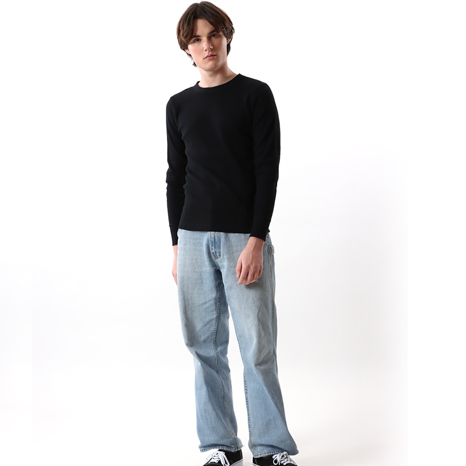 ビーフィーサーマルクルーネックロングスリーブTシャツ 19FW BEEFY-T ヘインズ(HM4-Q103)