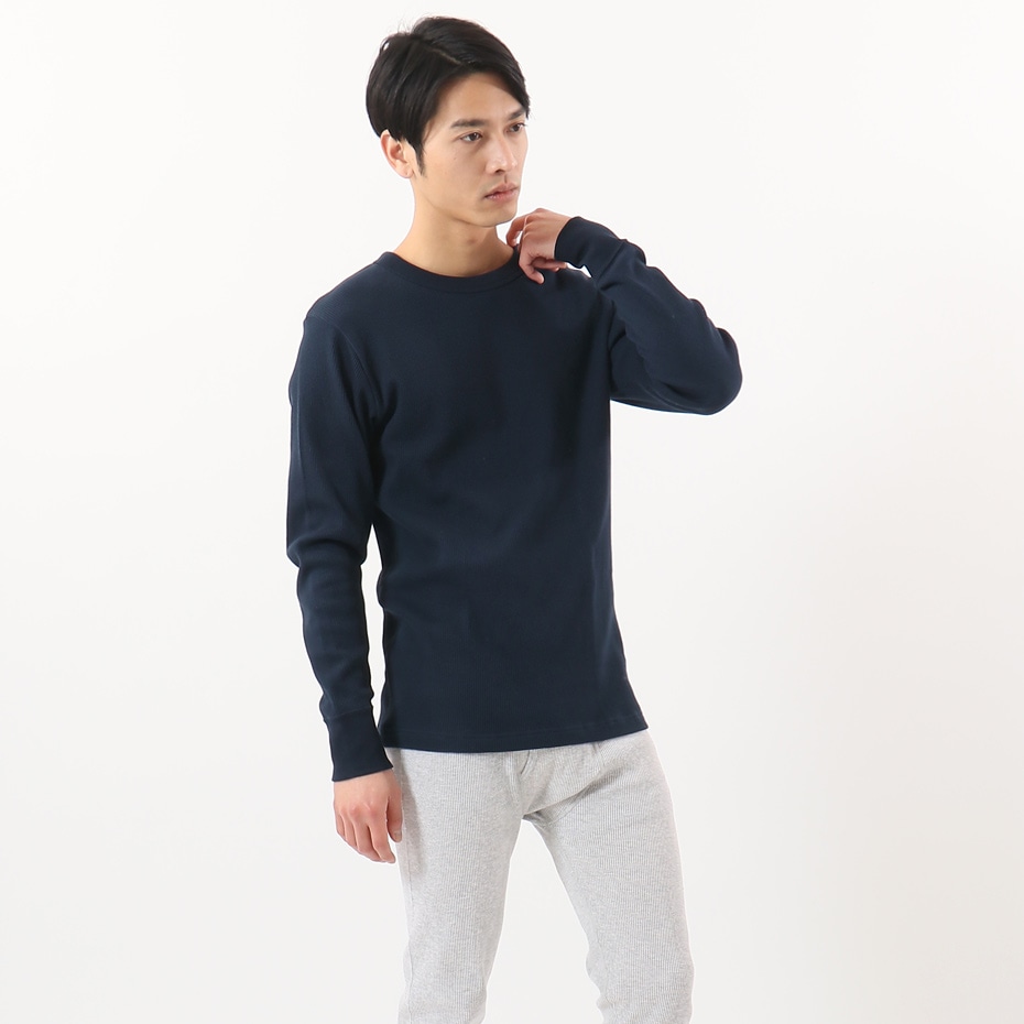ビーフィーサーマルクルーネックロングスリーブTシャツ 19FW BEEFY-T ヘインズ(HM4-Q103)