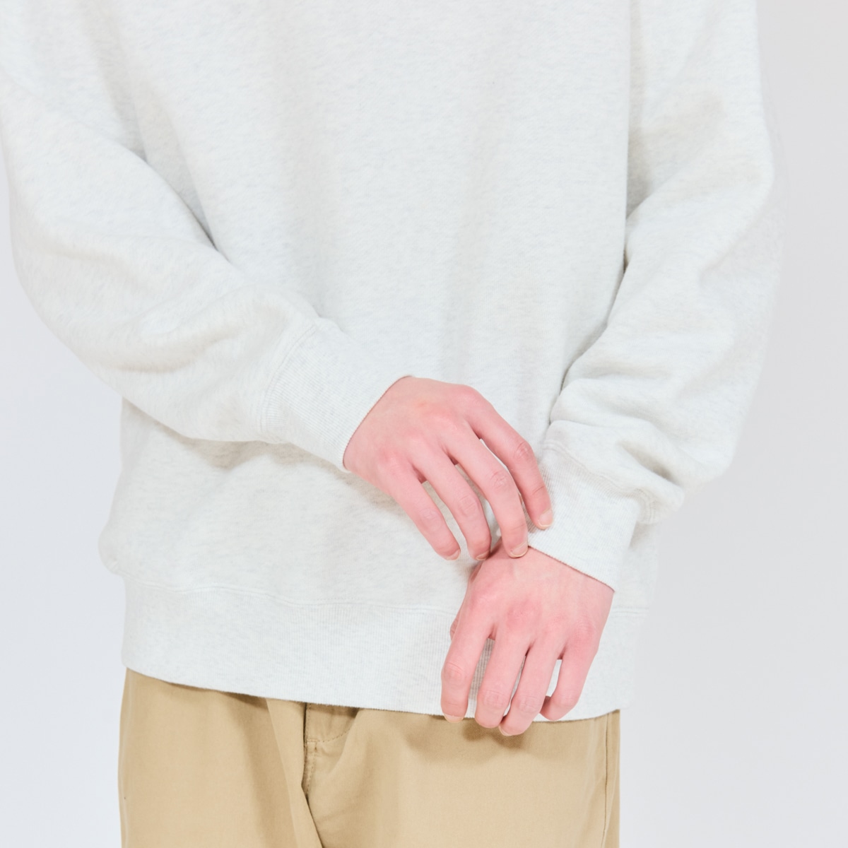Hanes SWEATS SHIRO �N���[�l�b�N�X�E�F�b�g�V���c