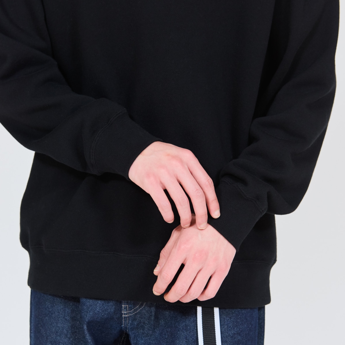 Hanes SWEATS KURO �N���[�l�b�N�X�E�F�b�g�V���c