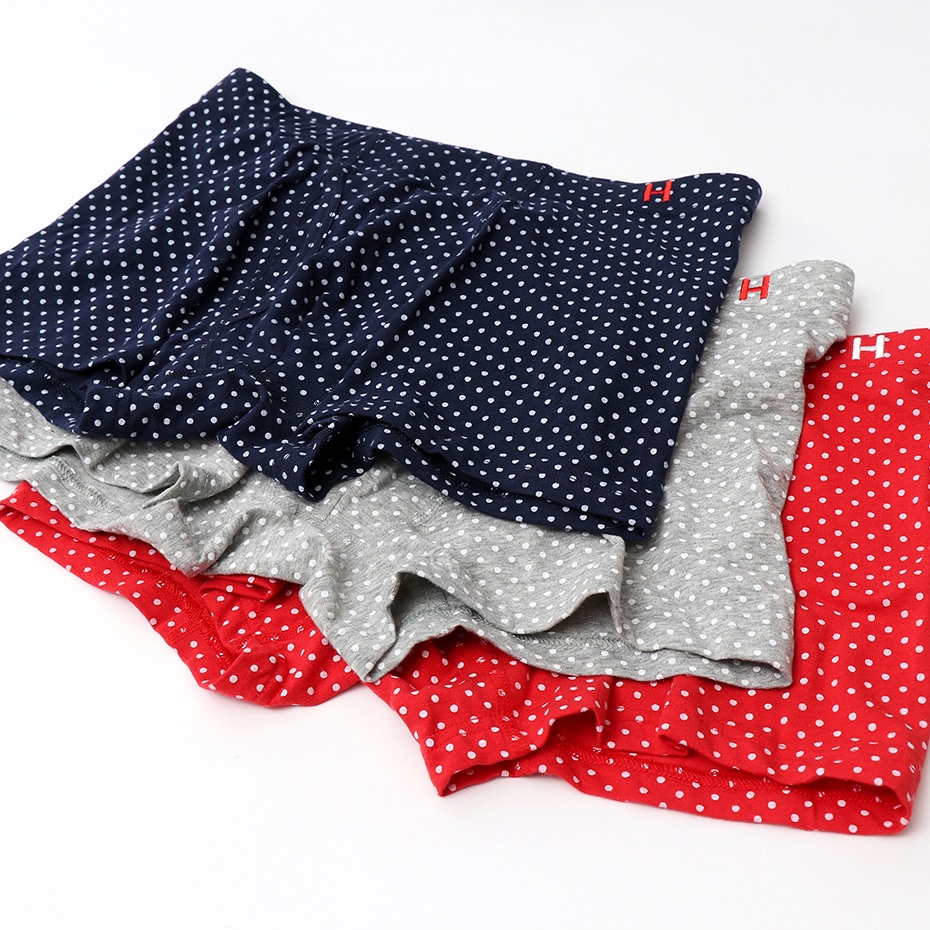 モダール混 Dot柄ボクサー 19SS【春夏新作】Hanes H ヘインズ(HM6-P152)