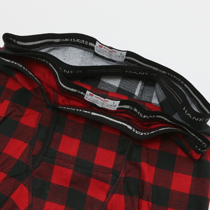 チェックボクサーブリーフ 17FW ヘインズ(HM6EF302)