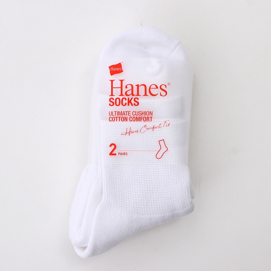 2足組 ロークルーソックス COMFORT FIT【フルパイル】 20FW ヘインズ(HMSBP101)