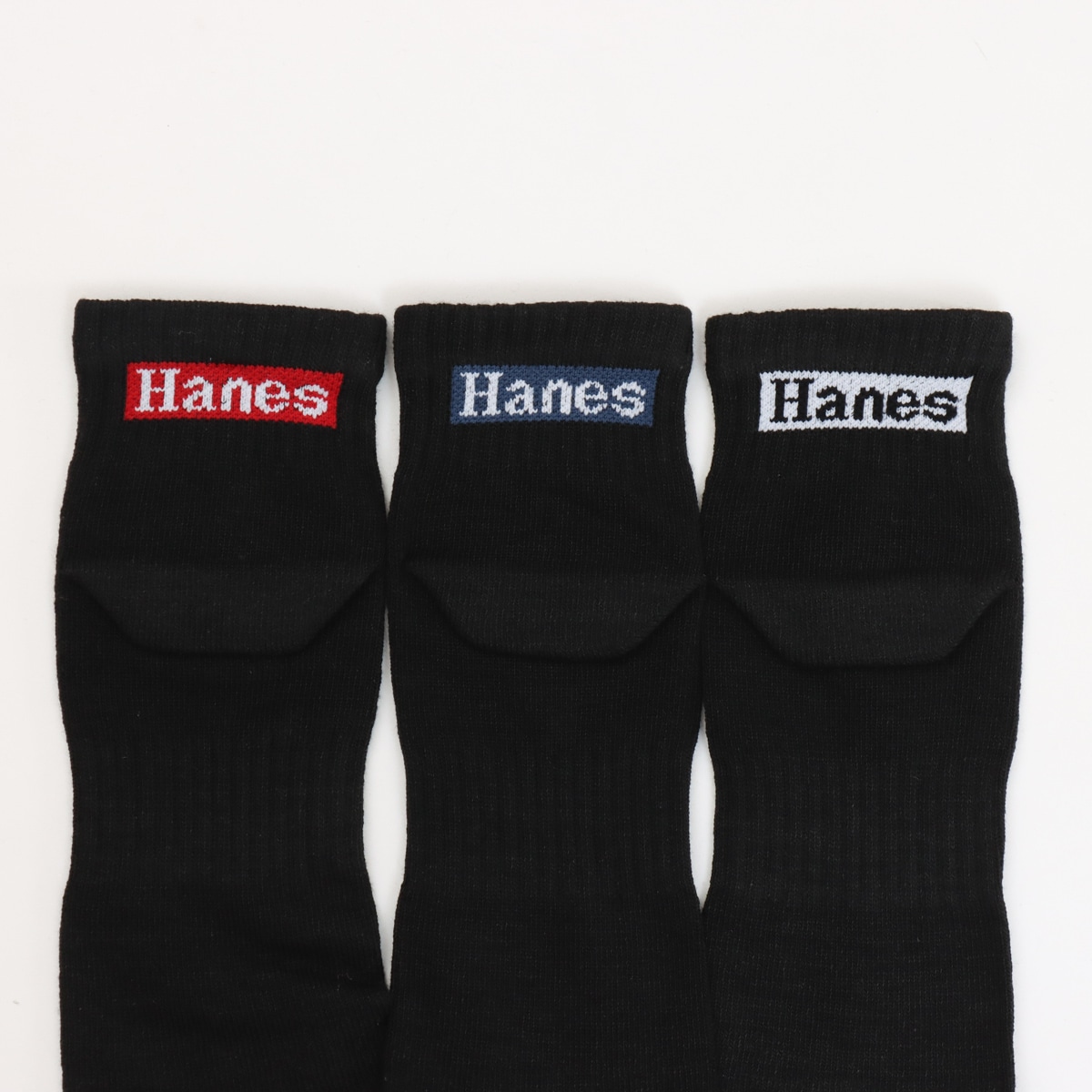 3足組 ショートレングスソックス【ノンパイル】25SS ヘインズ(HMSCB301)