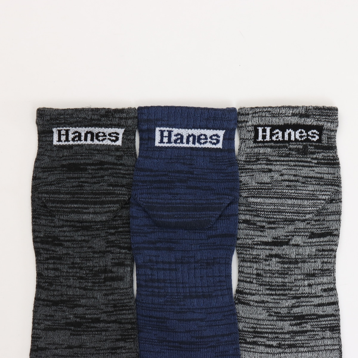 3足組 ショートレングスソックス【ノンパイル】25SS ヘインズ(HMSCB301)