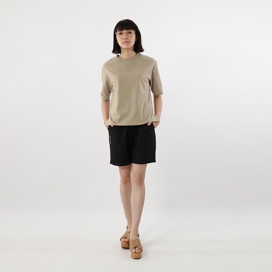 ウィメンズ Elbow-length 【5分丈】 Tシャツ 19SS Hanes Undies ヘインズ(HW4-P201)