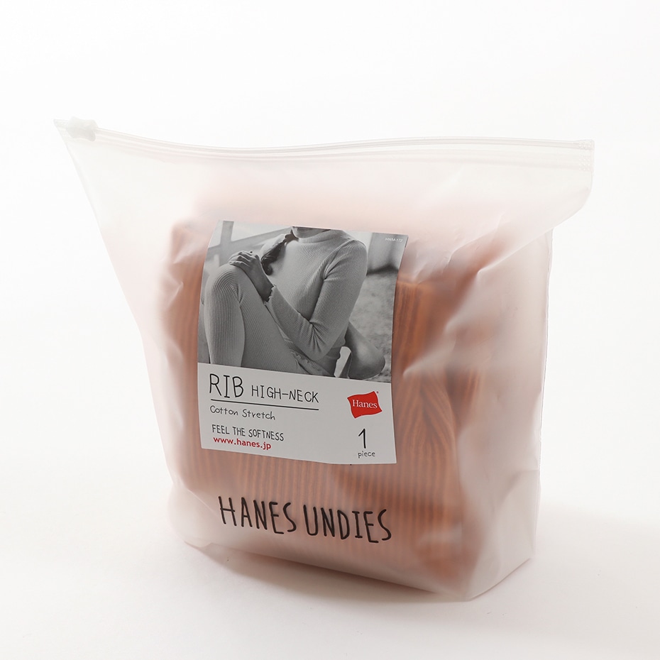 ウィメンズ リブハイネック Hanes UNDIES ヘインズ(HW4-Q521)