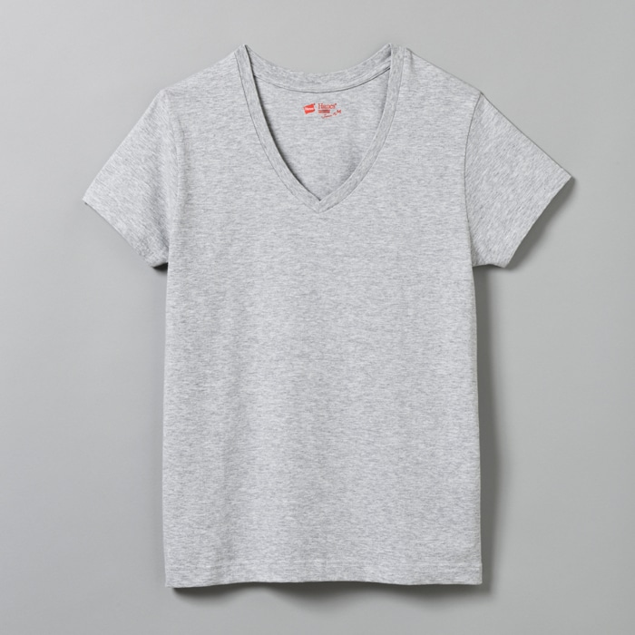 ウィメンズ ジャパンフィット【2枚組】VネックTシャツ 18FW Japan Fit for HER ヘインズ(HW5125)
