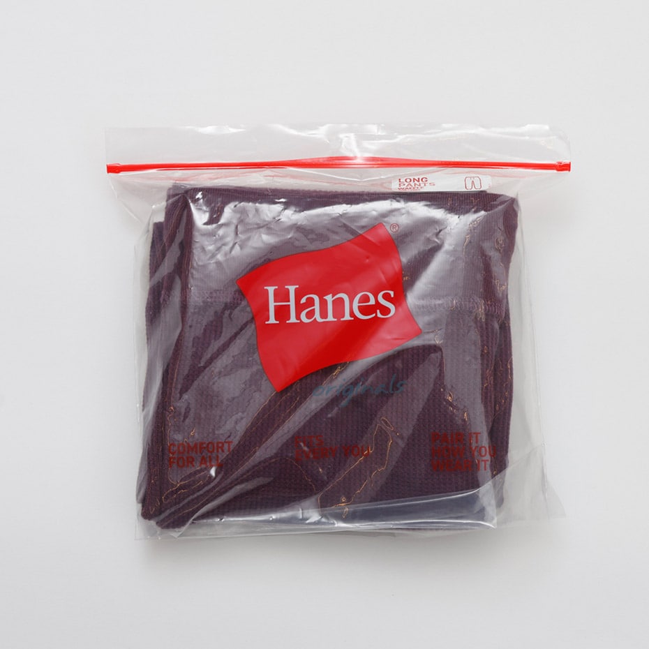 Hanes originals ワッフルロングパンツ 25FW ヘインズ(HW9-C503)