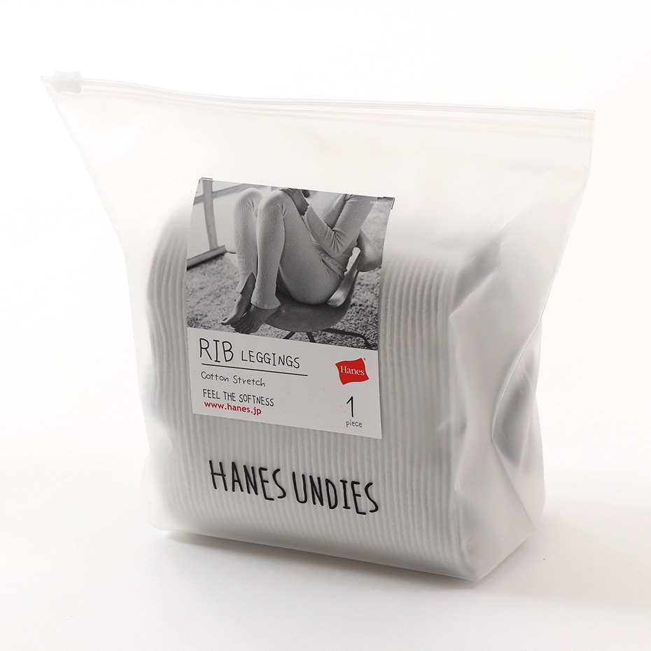 ウィメンズ リブ レギンス 19FW Hanes Undies ヘインズ(HW9-Q521)