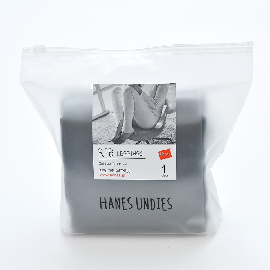ウィメンズ リブ レギンス 19FW Hanes Undies ヘインズ(HW9-Q521)
