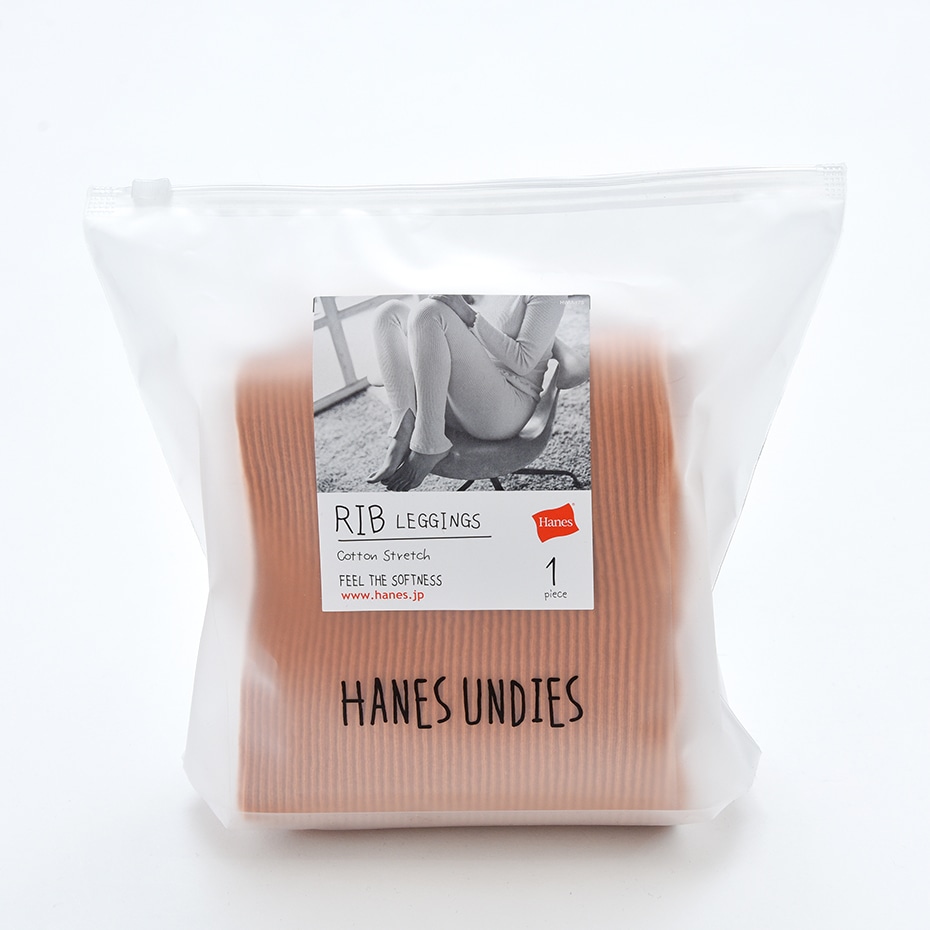 ウィメンズ リブ レギンス 19FW Hanes Undies ヘインズ(HW9-Q521)