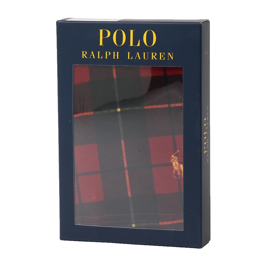 Check Print ローライズ ボクサーブリーフ 20FW ポロ ラルフ ローレン【前閉じ】RM3-S301L)