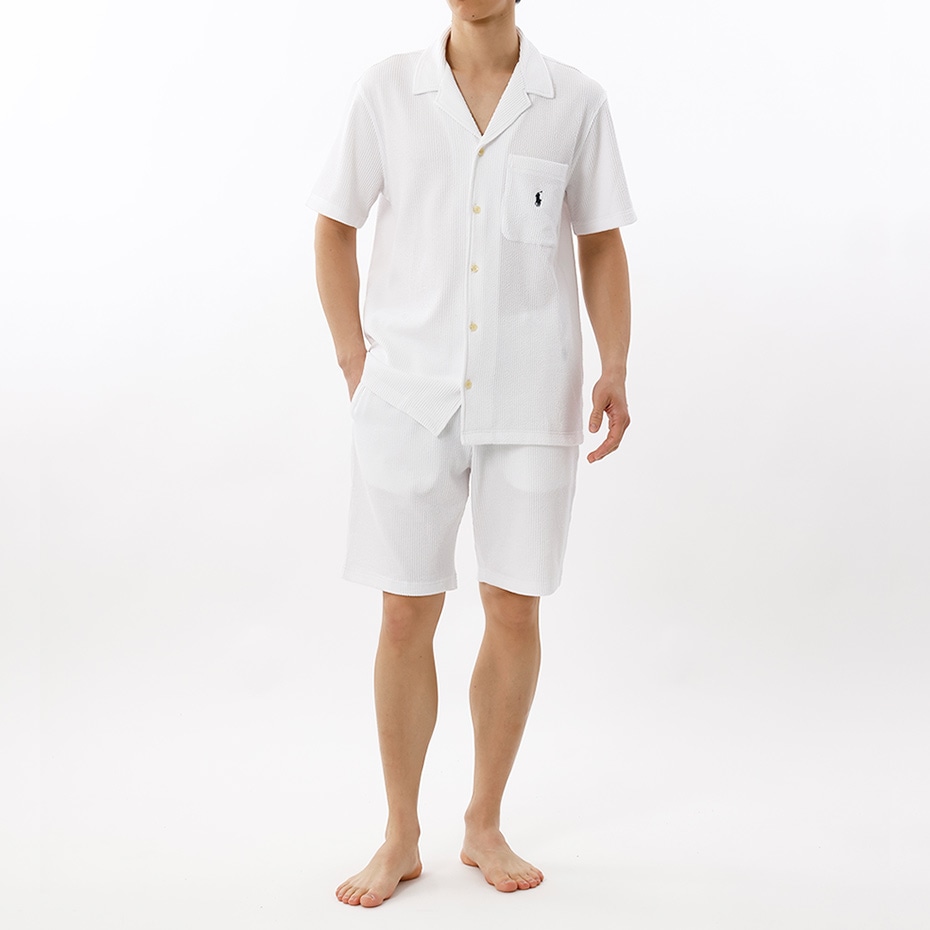 ニットシアサッカー PJトップ 25SS ポロ ラルフ ローレン (RM8-B208)