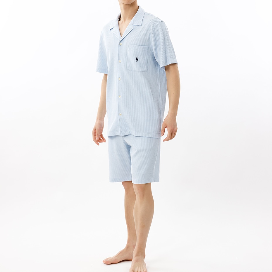 ニットシアサッカー PJトップ 25SS ポロ ラルフ ローレン (RM8-B208)