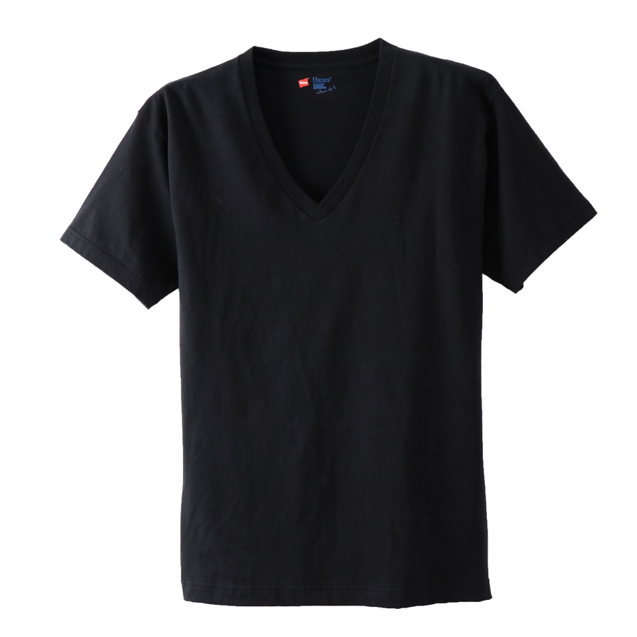 ジャパンフィット ブルーパック【2枚組】VネックTシャツ 18FW Japan Fit ヘインズ(H5225)