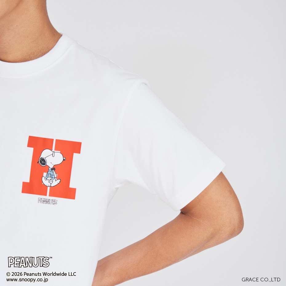 PEANUTS x BEEFY-T �N���[�l�b�NT�V���c 26SS BEEFY-T �w�C���Y(HM1-D003)